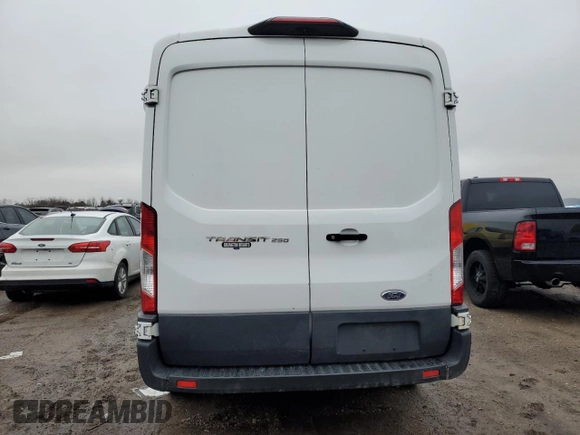 2018 Ford Transit with VIN 1FTYR1CM0JKA55163, listed as a Copart auction lot 43378975 with 110,603 mi miles and Salvage Title. Bid and sale history available at DreamBid. Image 6.