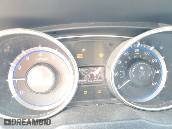 2011 Hyundai Sonata Limited with VIN 5NPEC4ACXBH287835, listed as a Copart auction lot 49721205 with 155,684 mi miles and Non Repairable. Bid and sale history available at DreamBid. Image 9.