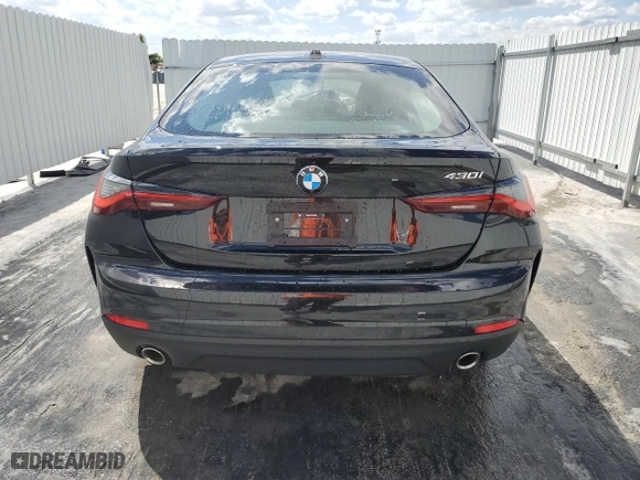2025 BMW 4 Series 430i with VIN WBA23FB07SFT88521, listed as a Copart auction lot 50945765 with 0 mi miles and Clean Title. Bid and sale history available at carsss.com. Image 6.