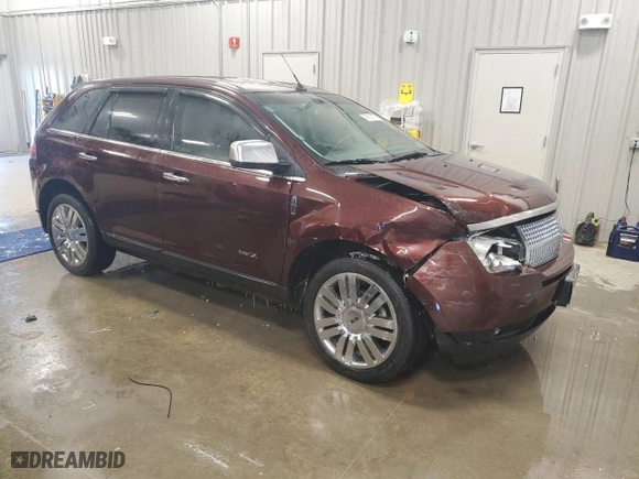 2010 Lincoln MKX with VIN 2LMDJ8JCXABJ28932, listed as a Copart auction lot 46130115 with 135,190 mi miles and Clean Title. Bid and sale history available at carsss.com. Image 4.