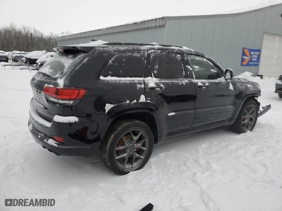 2020 Jeep Grand Cherokee Limited with VIN 1C4RJFBG2LC282517, listed as a Copart auction lot 88980215 with 0 mi miles and Salvage Title. Bid and sale history available at carsss.com. Image 3.