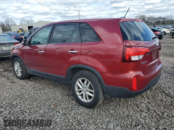 2014 Kia Sorento LX with VIN 5XYKT3A63EG466656, listed as a Copart auction lot 53100805 with 84,067 mi miles and Salvage Title. Bid and sale history available at carsss.com. Image 2.