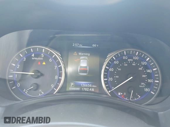 2014 Infiniti Q50 Premium with VIN JN1BV7ARXEM684719, listed as a IAAI auction lot 42122949 with 126,656 mi miles and . Bid and sale history available at DreamBid. Image 7.
