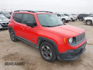 2017 Jeep Renegade Sport with VIN ZACCJAAB7HPE81676, listed as a IAAI auction lot 41546941 with 113,967 mi miles and . Bid and sale history available at DreamBid. Image 1.