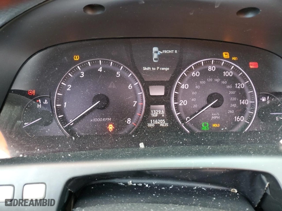 2008 Lexus LS 460 with VIN JTHBL46F985079488, listed as a Copart auction lot 59586464 with 116,205 mi miles and Salvage Title. Bid and sale history available at carsss.com. Image 9.