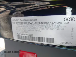2021 Audi RS 7 z VIN WUAPCBF23MN903930, wystawiony jako IAAI lot #41669778 z przebiegiem 13 175 mil mil oraz . Historia ofert i sprzedaży dostępna na DreamBid. Obrazek 9.