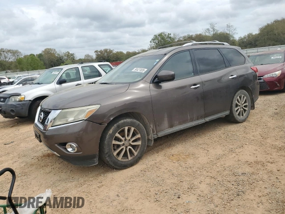 2015 Nissan Pathfinder Platinum with VIN 5N1AR2MN7FC713850, listed as a Copart auction lot 50427035 with 212,777 mi miles and Clean Title. Bid and sale history available at DreamBid. Image 1.