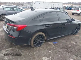 2023 Honda Civic Sedan Sport with VIN 2HGFE2F52PH529418, listed as a IAAI auction lot 41889183 with 1 mi miles. Bid and sale history available at carsss.com. Image 4.