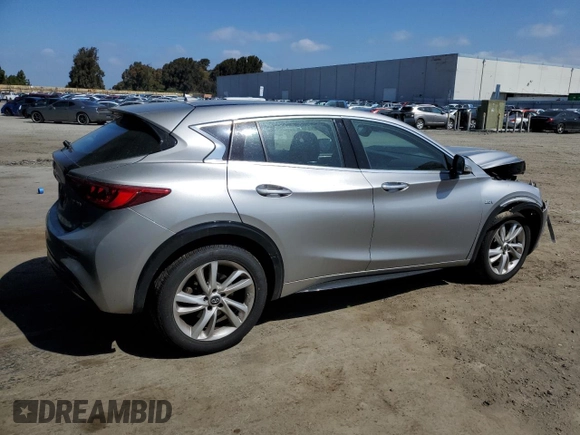 2018 Infiniti QX30 Luxury with VIN SJKCH5CP8JA049208, listed as a Copart auction lot 54795885 with 46,993 mi miles and Salvage title. Bid and sale history available at DreamBid. Image 3.