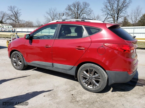 2015 Hyundai Tucson SE with VIN KM8JU3AG9FU046526, listed as a Copart auction lot 48550515 with 128,096 mi miles and Clean Title. Bid and sale history available at carsss.com. Image 2.