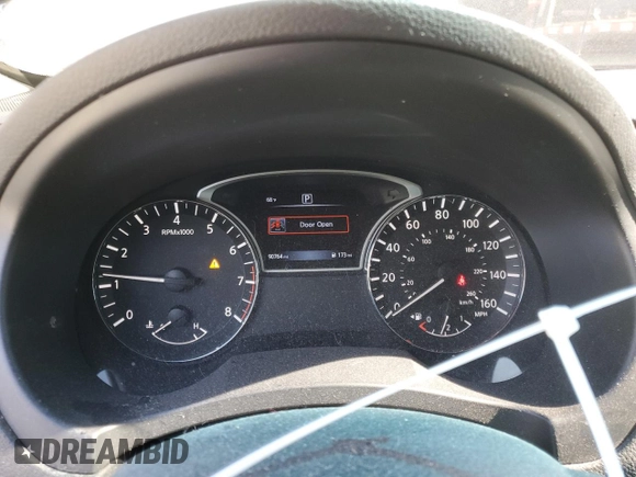 2017 Nissan Altima SR with VIN 1N4AL3AP7HN328030, listed as a Copart auction lot 46908435 with 90,764 mi miles and Salvage Title. Bid and sale history available at DreamBid. Image 9.