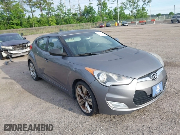 2013 Hyundai Veloster w/Gray Int with VIN KMHTC6AD3DU118515, listed as a IAAI auction lot 42336158 with 109,563 mi miles and . Bid and sale history available at DreamBid. Image 1.