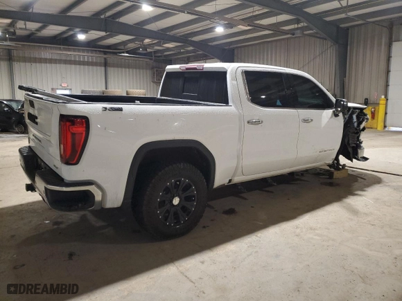 2019 GMC Sierra 1500 SLT with VIN 3GTU9DED0KG216648, listed as a Copart auction lot 49681685 with 216,000 mi miles and Salvage Title. Bid and sale history available at carsss.com. Image 3.