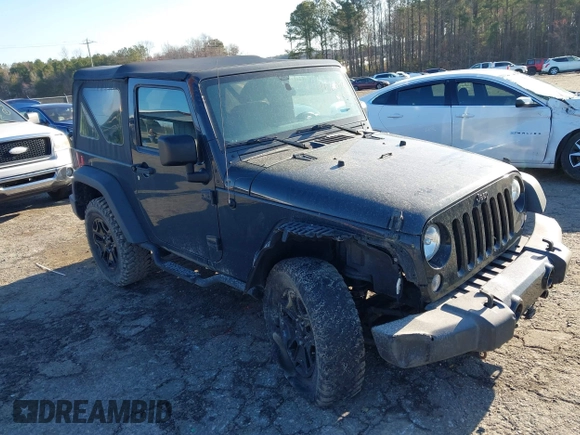 2016 Jeep Wrangler Sport with VIN 1C4AJWAG3GL173696, listed as a IAAI auction lot 41760761 with 59,240 mi miles and . Bid and sale history available at carsss.com. Image 1.