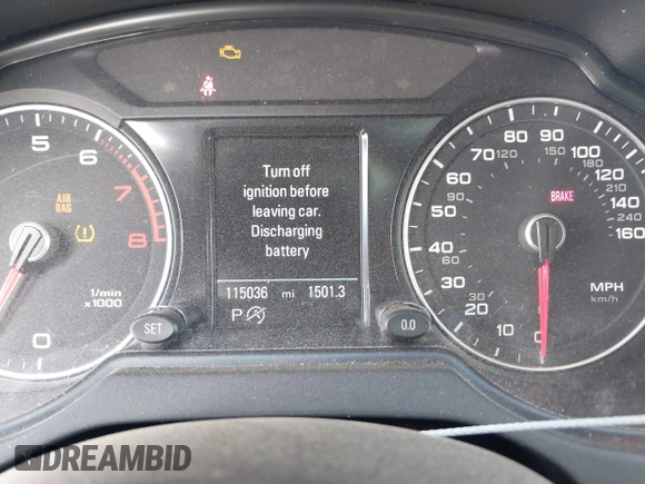 2013 Audi Q5 Prestige с VIN WA1WGAFP5DA073780, выставлен на аукционе IAAI как лот 41732611 с пробегом 115 036 миль миль и . История ставок и продаж доступна на DreamBid. Изображение 7.
