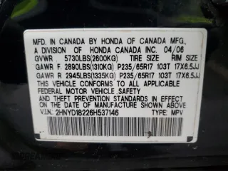 2006 Acura MDX with VIN 2HNYD18226H537146, listed as a Copart auction lot 84045654 with 74,817 mi miles and Clean Title. Bid and sale history available at carsss.com. Image 13.