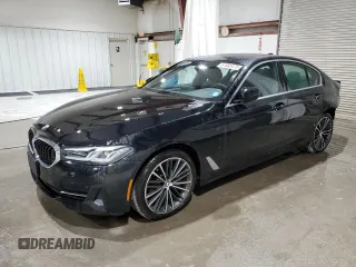 2022 BMW 5 Series 540i xDrive with VIN WBA73BJ08NWX56967, listed as a Copart auction lot 51983475 with 15,877 mi miles and Salvage title. Bid and sale history available at DreamBid. Image 1.