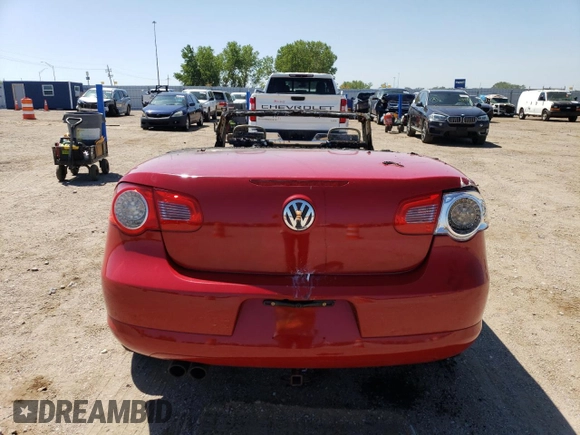 2009 Volkswagen Eos Komfort with VIN WVWBA71F39V016467, listed as a Copart auction lot 78159974 with Not provided miles and Salvage title. Bid and sale history available at DreamBid. Image 6.