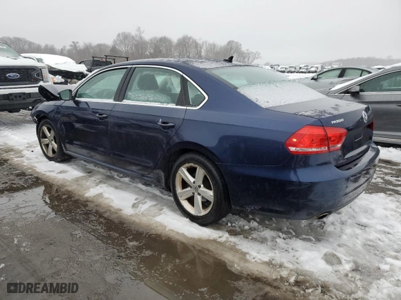 2013 Volkswagen Passat SE with VIN 1VWBP7A39DC131208, listed as a Copart auction lot 44503665 with 94,163 mi miles and Clean Title. Bid and sale history available at carsss.com. Image 2.