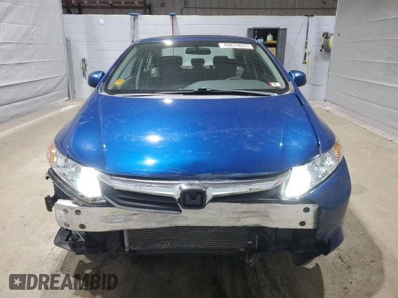 2012 Honda Civic EX with VIN 2HGFB2F84CH537761, listed as a Copart auction lot 49879655 with 169,003 mi miles and Salvage Title. Bid and sale history available at DreamBid. Image 5.