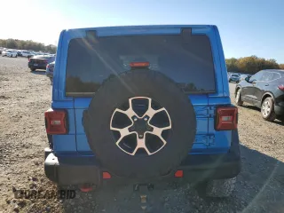 2022 Jeep Wrangler Unlimited Rubicon with VIN 1C4HJXFG5NW217688, listed as a Copart auction lot 81182824 with 63,102 mi miles and Salvage title. Bid and sale history available at DreamBid. Image 6.