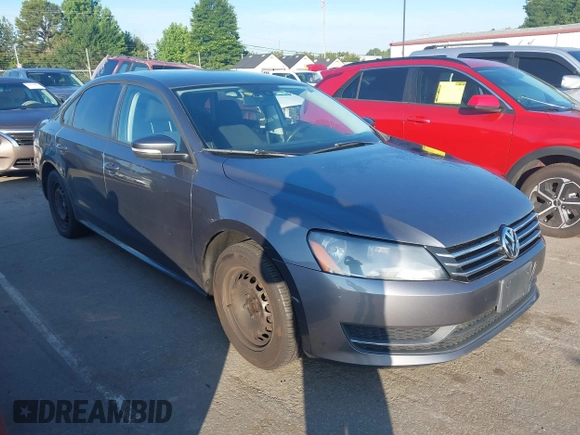 2014 Volkswagen Passat Wolfsburg Edition with VIN 1VWAT7A36EC052846, listed as a IAAI auction lot 42467068 with 186,162 mi miles and . Bid and sale history available at DreamBid. Image 1.