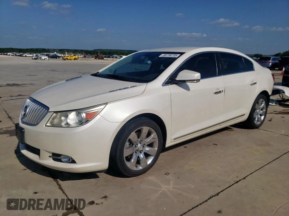 2010 Buick LaCrosse CXL with VIN 1G4GC5EG2AF297291, listed as a Copart auction lot 59738735 with 191,000 mi miles and Salvage title. Bid and sale history available at DreamBid. Image 1.