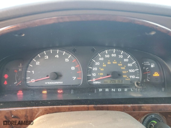 2000 Toyota 4Runner Limited with VIN JT3GN87R4Y0157534, listed as a Copart auction lot 80497934 with 206,163 mi miles and Salvage Title. Bid and sale history available at carsss.com. Image 9.