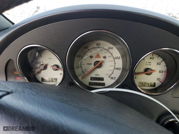 2000 Mercedes-Benz SLK-Class Kompressor with VIN WDBKK47F5YF149967, listed as a Copart auction lot 87333124 with 171,217 mi miles and Salvage Title. Bid and sale history available at carsss.com. Image 9.