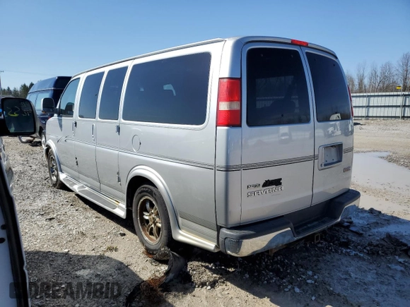 2011 GMC Savana Cargo Van YF7 Upfitter with VIN 1GDS7DC40B1115667, listed as a Copart auction lot 49587835 with 128,296 mi miles and Salvage Title. Bid and sale history available at carsss.com. Image 2.