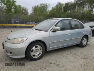 2004 Honda Civic with VIN JHMES96684S009117, listed as a Copart auction lot 53943165 with 96,383 mi miles and Clean Title. Bid and sale history available at DreamBid. Image 1.