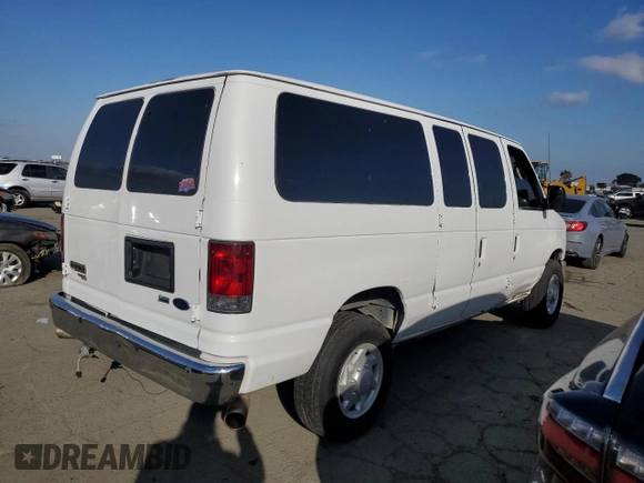 2011 Ford Econoline Passenger XL with VIN 1FBNE3BL0BDB17271, listed as a Copart auction lot 43022735 with 184,054 mi miles and Salvage Title. Bid and sale history available at carsss.com. Image 3.