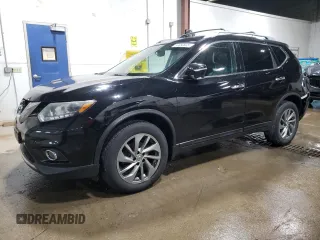 2015 Nissan Rogue SL z VIN 5N1AT2MV4FC879048, wystawiony jako Copart lot #60480605 z przebiegiem 122 519 mil mil oraz Szkoda całkowita • Salvage title. Historia ofert i sprzedaży dostępna na DreamBid. Obrazek 1.