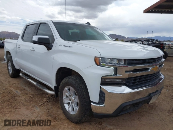 2021 Chevrolet Silverado 1500 LT with VIN 3GCUYDED0MG249882, listed as a IAAI auction lot 41779916 with 106,357 mi miles. Bid and sale history available at carsss.com. Image 1.