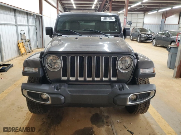 2018 Jeep Wrangler Unlimited Sahara with VIN 1C4HJXEN2JW211969, listed as a Copart auction lot 48897755 with 47,658 mi miles and Salvage Title. Bid and sale history available at carsss.com. Image 5.