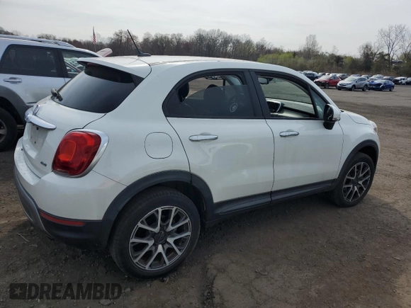 2016 FIAT 500X Trekking Plus with VIN ZFBCFYET1GP385733, listed as a Copart auction lot 53790925 with 100,807 mi miles and Salvage title. Bid and sale history available at DreamBid. Image 3.