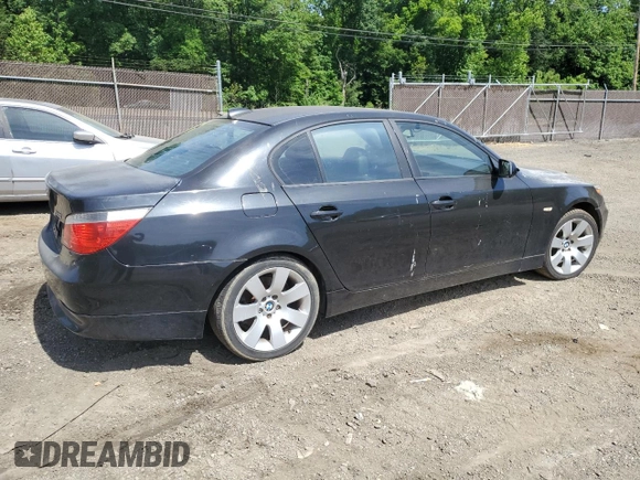 2005 BMW 5 Series 530i z VIN WBANA73515B817408, wystawiony jako Copart lot #57247795 z przebiegiem 201 440 mil mil oraz Szkoda całkowita • Salvage title. Historia ofert i sprzedaży dostępna na DreamBid. Obrazek 3.