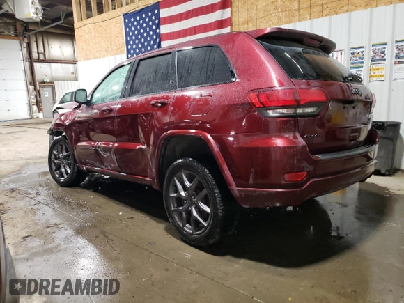 2021 Jeep Grand Cherokee Limited z VIN 1C4RJFBG7MC620544, wystawiony jako Copart lot #49557045 z przebiegiem 59 413 mil mil oraz Szkoda całkowita • Salvage title. Historia ofert i sprzedaży dostępna na DreamBid. Obrazek 2.