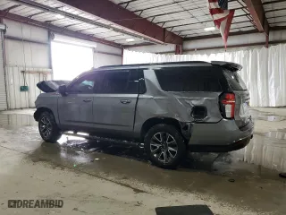 2022 Chevrolet Suburban Z71 with VIN 1GNSKDKD3NR148101, listed as a Copart auction lot 44913775 with 0 mi miles and Salvage Title. Bid and sale history available at carsss.com. Image 2.