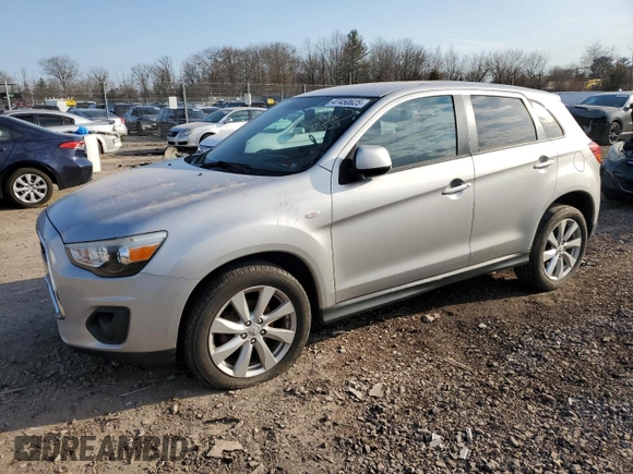 2014 Mitsubishi Outlander Sport ES with VIN 4A4AR3AU4EE009123, listed as a Copart auction lot 47450625 with 133,965 mi miles and Salvage Title. Bid and sale history available at carsss.com. Image 1.