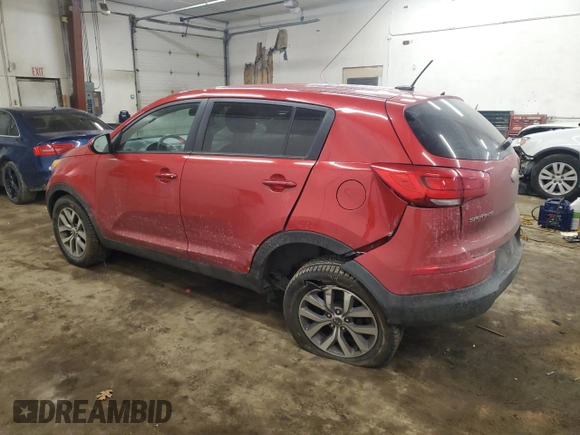 2014 Kia Sportage LX with VIN KNDPB3AC0E7623541, listed as a Copart auction lot 47541685 with 124,998 mi miles and Salvage Title. Bid and sale history available at carsss.com. Image 2.
