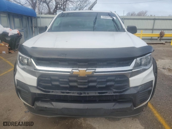 2021 Chevrolet Colorado 2WD Work Truck with VIN 1GCGSBEA4M1191184, listed as a Copart auction lot 83602904 with 39,618 mi miles and Salvage Title. Bid and sale history available at carsss.com. Image 5.