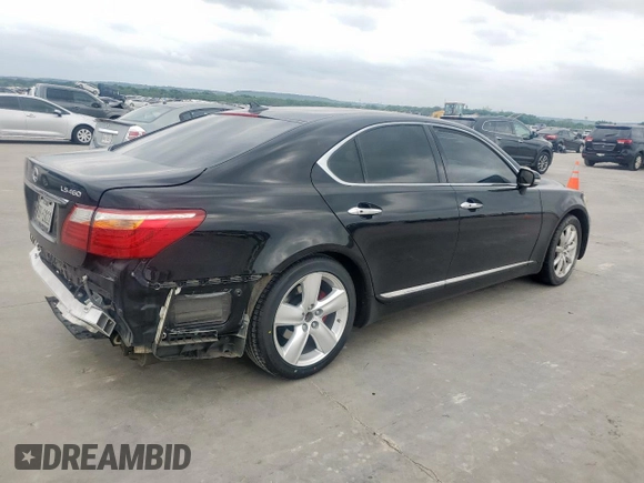 2012 Lexus LS 460 z VIN JTHBL5EFXC5111591, wystawiony jako Copart lot #54612615 z przebiegiem 273 050 mil mil oraz Szkoda całkowita • Salvage title. Historia ofert i sprzedaży dostępna na DreamBid. Obrazek 3.