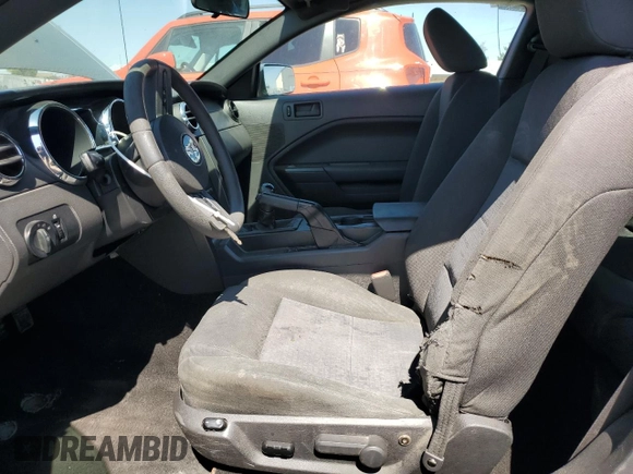 2005 Ford Mustang Deluxe with VIN 1ZVFT80N655188297, listed as a Copart auction lot 53081905 with 1,347 mi miles and Salvage Title. Bid and sale history available at carsss.com. Image 7.