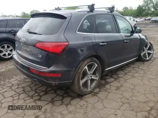 2016 Audi Q5 Premium Plus with VIN WA1CVAFP0GA059587, listed as a Copart auction lot 56533385 with 126,628 mi miles and Salvage title. Bid and sale history available at DreamBid. Image 3.