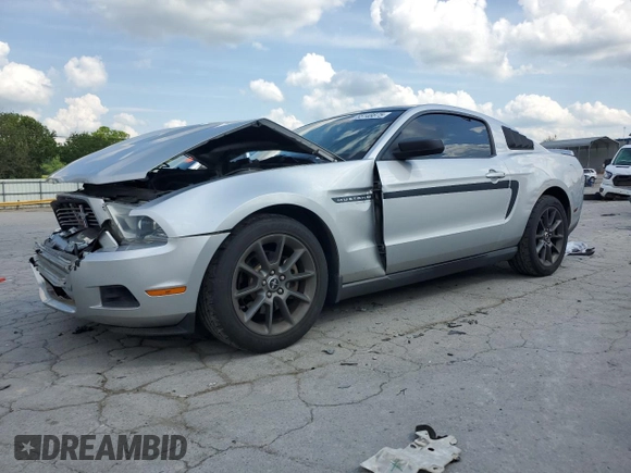 2012 Ford Mustang Premium with VIN 1ZVBP8AM1C5263638, listed as a Copart auction lot 55148875 with 106,376 mi miles and Salvage title. Bid and sale history available at DreamBid. Image 1.
