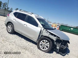 2016 Nissan Rogue S with VIN KNMAT2MT6GP732940, listed as a Copart auction lot 50016975 with 63,525 mi miles and Salvage Title. Bid and sale history available at carsss.com. Image 4.