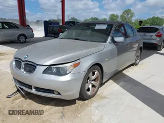 2007 BMW 5 Series 530i with VIN WBANE73557CM52488, listed as a IAAI auction lot 41931344 with 109,254 mi miles. Bid and sale history available at carsss.com. Image 2.