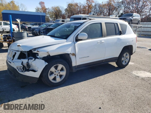 2016 Jeep Compass Latitude with VIN 1C4NJCEB5GD543037, listed as a Copart auction lot 80880834 with 0 mi miles and Salvage Title. Bid and sale history available at carsss.com. Image 1.