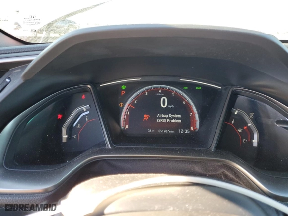 2021 Honda Civic Hatchback Sport Touring with VIN SHHFK7H95MU404885, listed as a Copart auction lot 41981245 with 51,787 mi miles and Salvage Title. Bid and sale history available at carsss.com. Image 9.